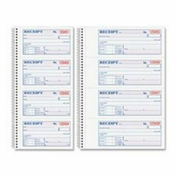 Tops Products BOOK, RECEIPT, 2PT, TAPEBOUND DC2501